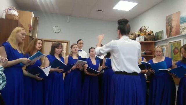 Хор на открытии выставки.