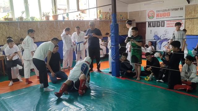 Эрик, выиграл финальный бой турнира по Кудо