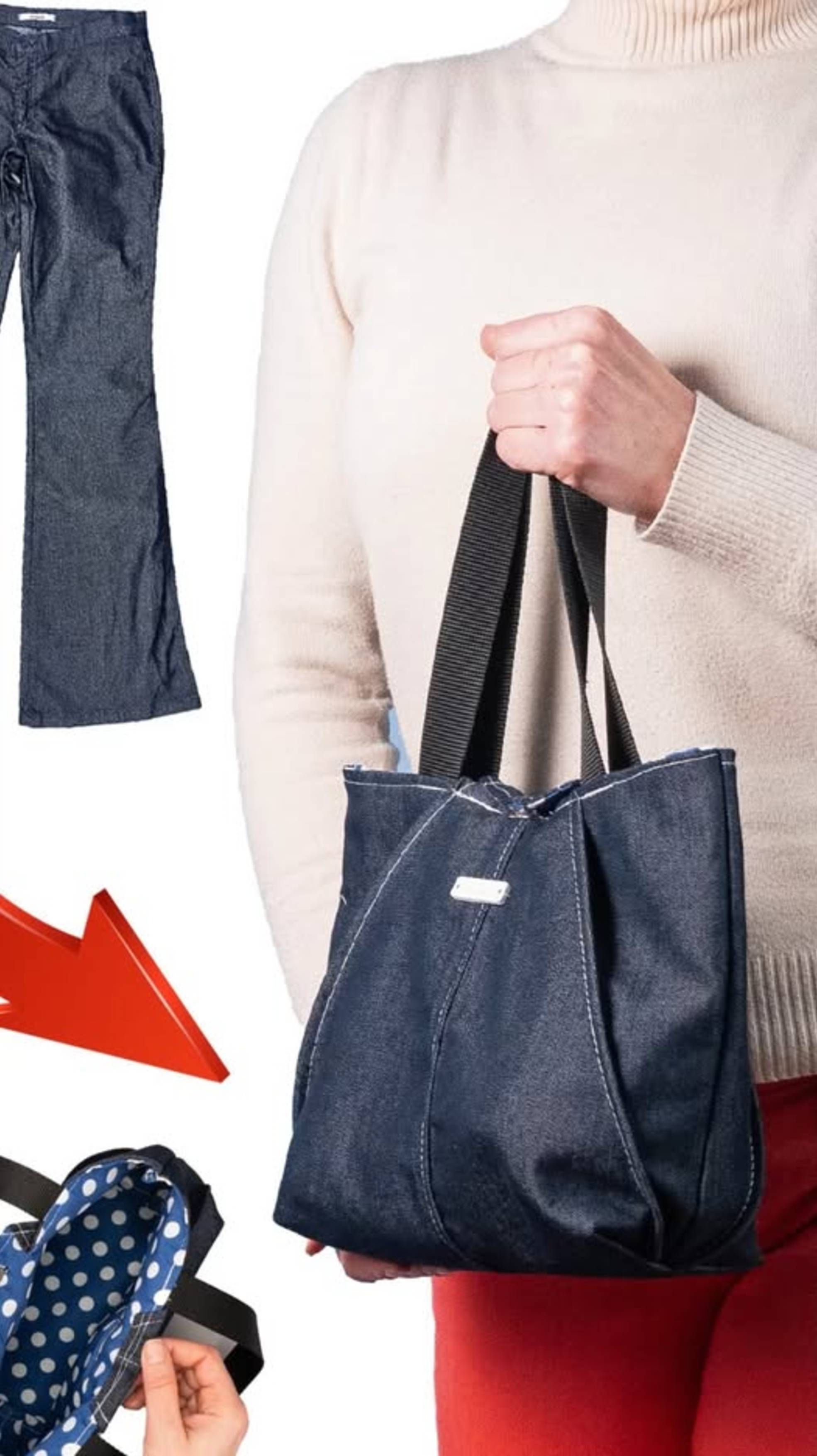 Сумка из старых джинсов! 👜✂️