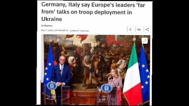 Европа сейчас не занимается темой ввода войск в Украину, заявил канцлер Германии Мерц.