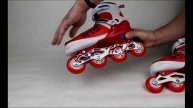 Роликовые коньки 38 41 красные ABEC7