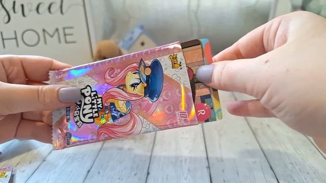 Открываем карточки kayou my pony мои пони прем бокс 4 серия #a