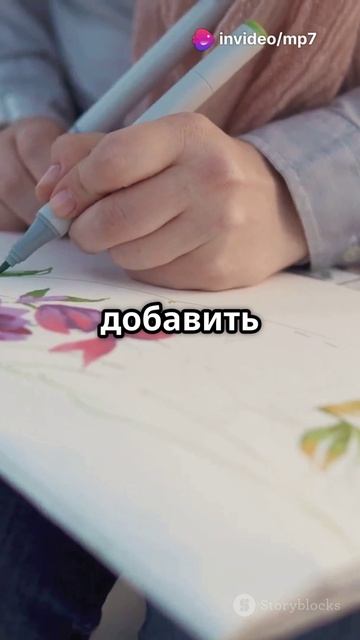 Как нарисовать цветок за 1 минуту