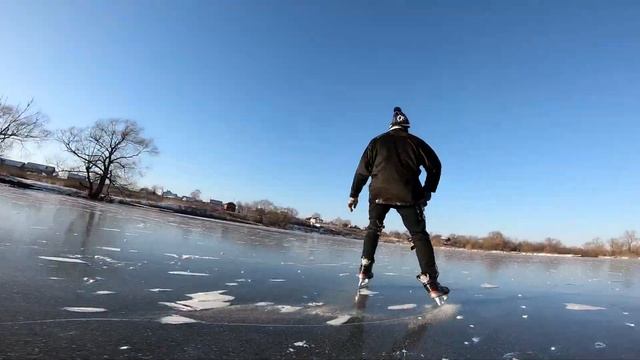Квартет покатушка в мороз -15 (велик, коньки, ледовый) (07.