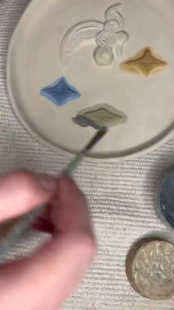 Ч.2 раскрашиваю лунную тарелку #lifestyle #ceramic #handmade #декор #