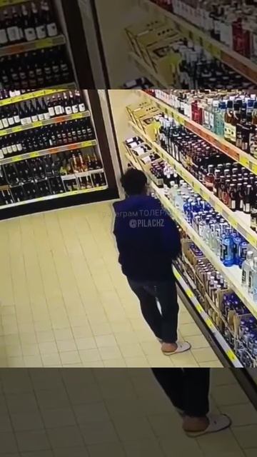 В Коломне иностранный специалист по Гайнутдину, систематически воровал алкоголь из супермаркета !!!