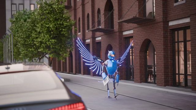 Robot walk animation