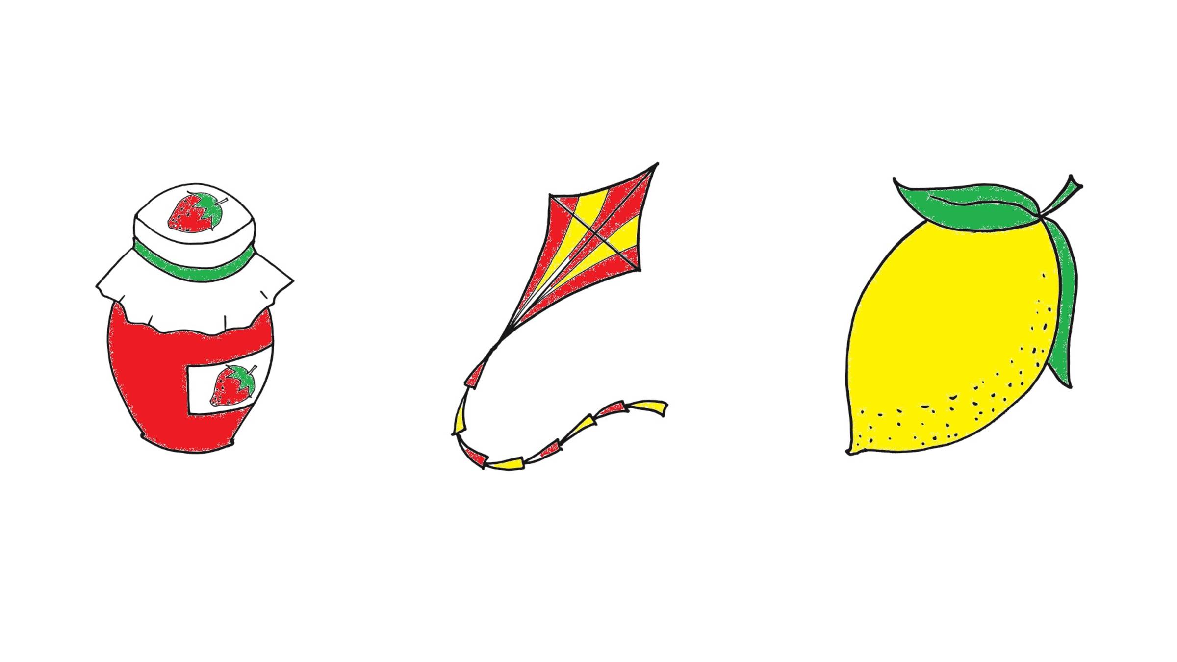 Lesson 4  Jam Kite Lemon Варенье Воздушный змей Лимон.  English Alphabet.