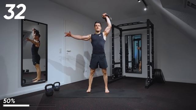 DANIELPT FITNESS 40 Min Full Body Kettlebell Workout _ No Repeat Strength, Combo & Explosive Fini