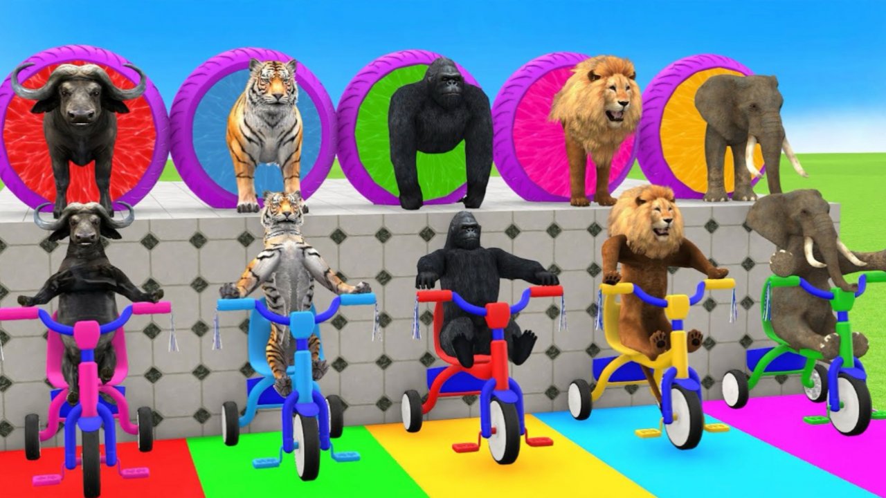 ЖИВОТНЫЕ|Яркие ЦВЕТА |
Животные для детей ¦ Учим Домашних Животных ¦ 3Д Анимация ¦ Учим Цвета