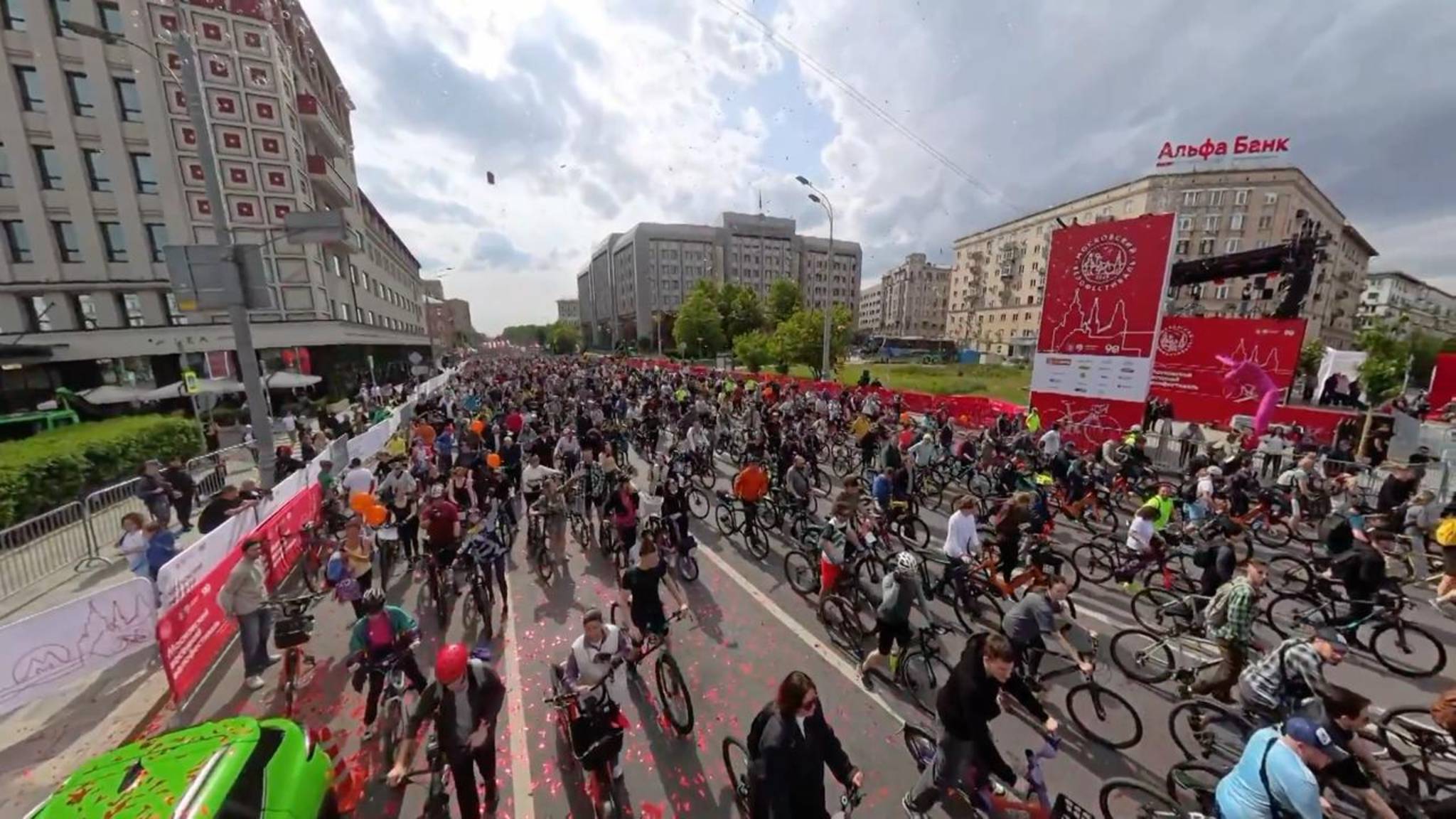 В Москве состоялся весенний велофестиваль