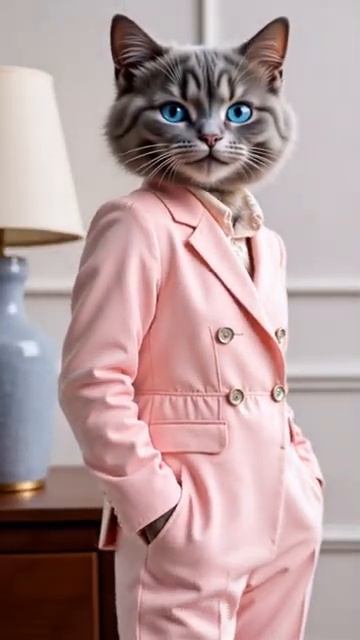 Cat clothing trends.Сat trying on clothes #adorableanimals #cute #cat #amusementpark #kitten
