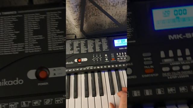 Учусь играть на синтезаторе