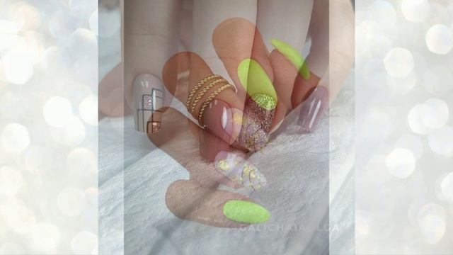 Маникюр на длинные ногти