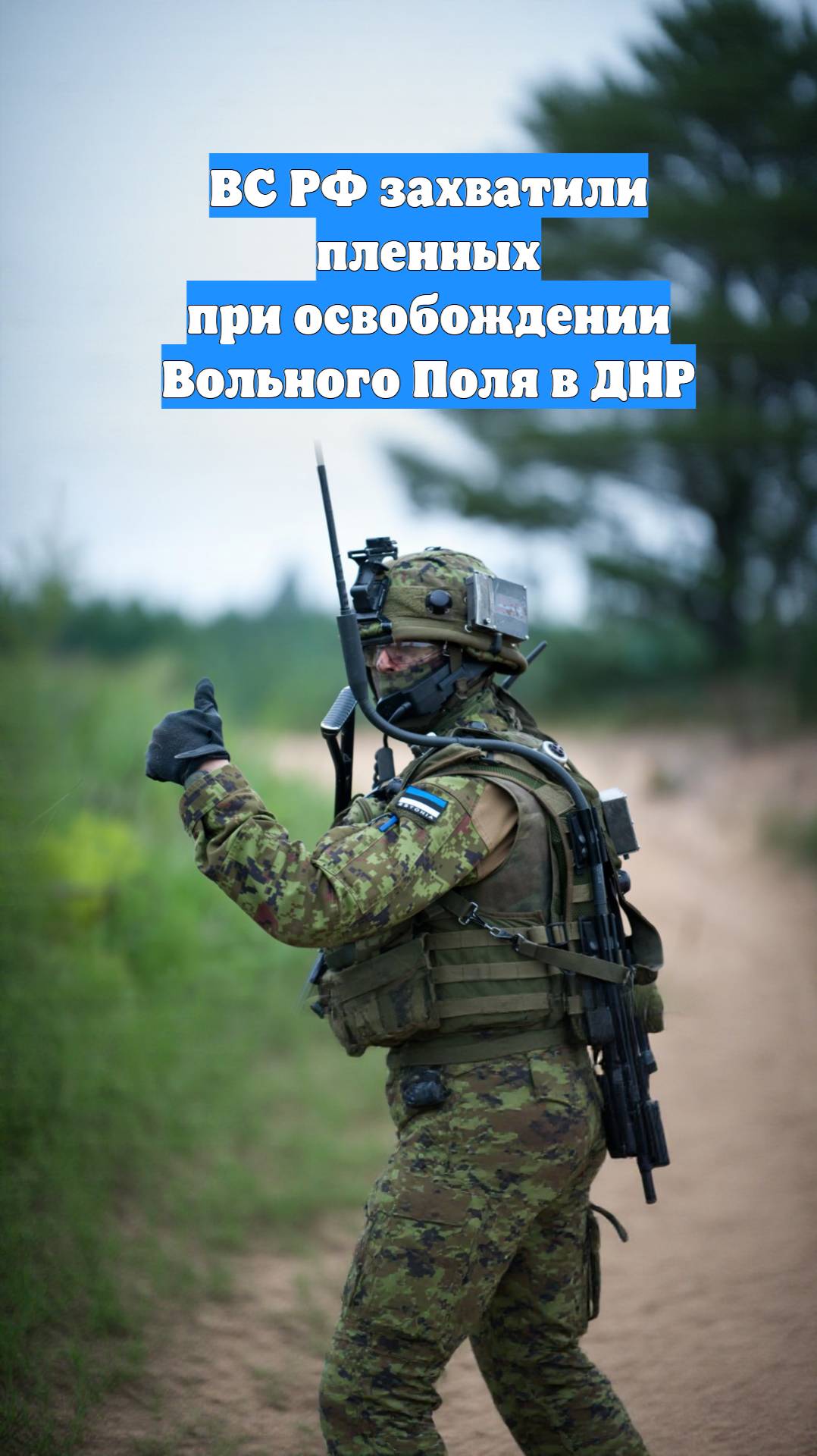 ВС РФ захватили пленных при освобождении Вольного Поля в ДНР