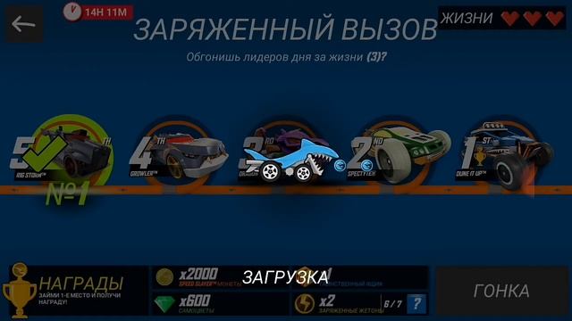Гонка дня Хот Вилс! Hot Wheels! Заряженная BAJA BONE SHAKER!