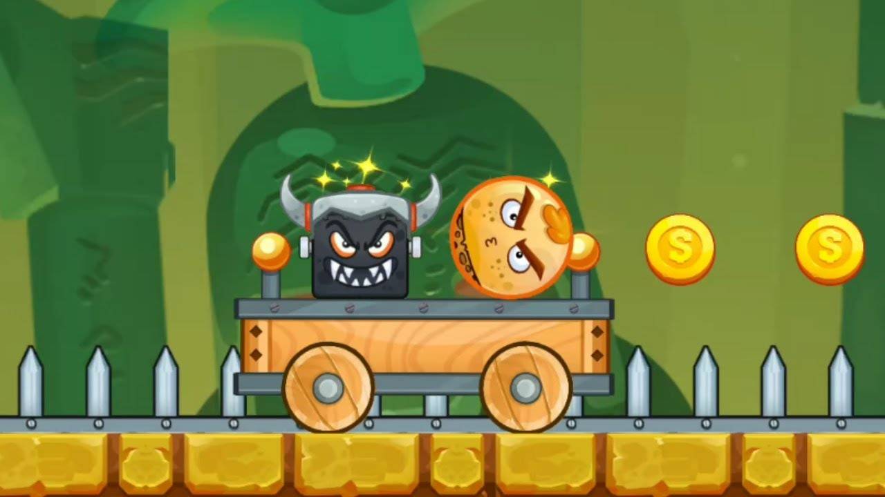 Злой Шар в игре Angry Ball Adventure Уровни 16-17