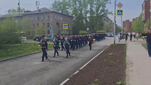Возвращение с парада в корпус