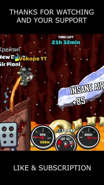 🎧 Is MOONLANDER A Top Today? 🎧 (Idk25) - Hill Climb Racing 2 #shorts #hcr2