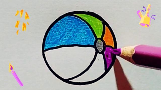 Bolalar uchun chizilgan to'p Drawing Ball for Children Мяч для рисования для де