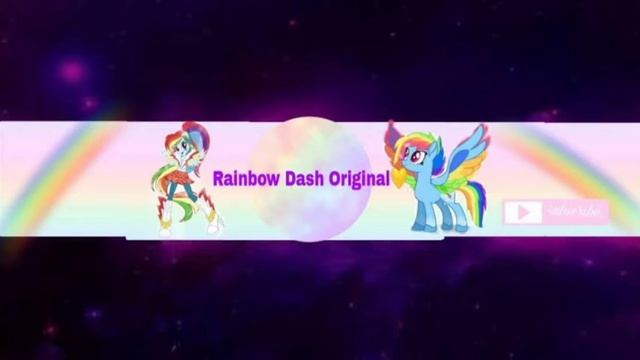 Шапка на канал для Rainbow Dash Original 💛