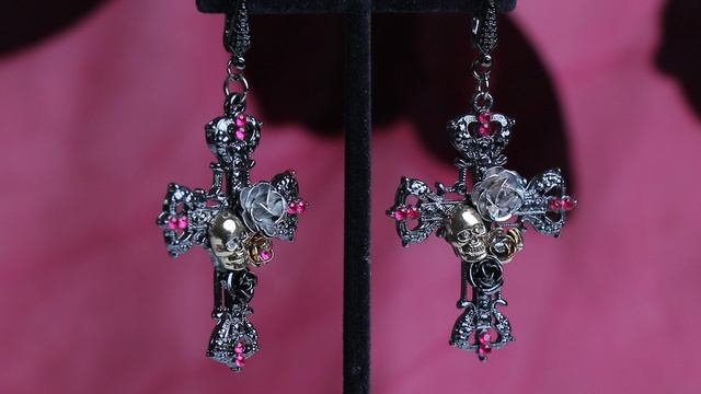 Серьги в готическом стиле.

«Мистическая роза».🌹