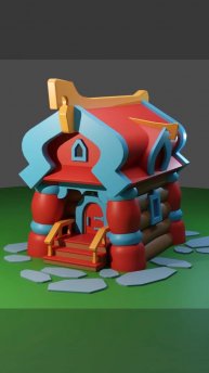 Создание стилизованного домика в Blender 4