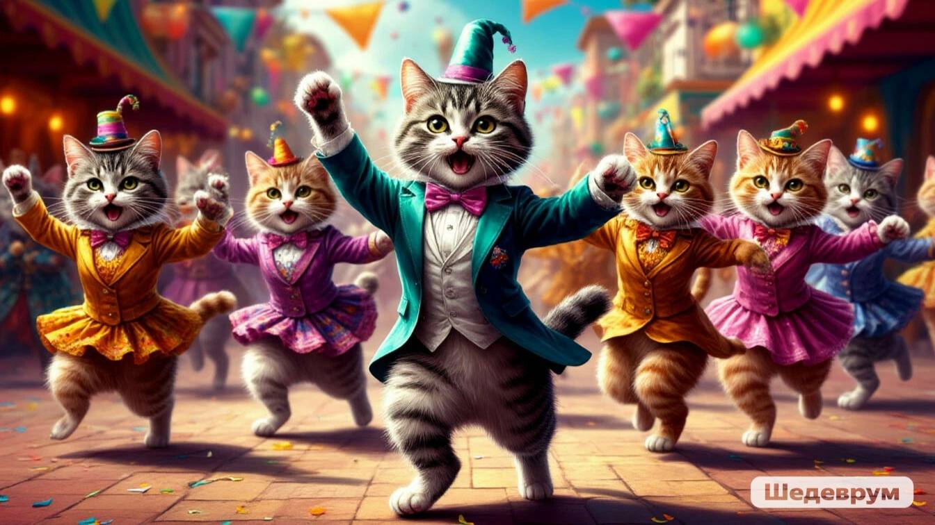 КОТИКИ ТАНЦУЮТ ЛАТИНУ!