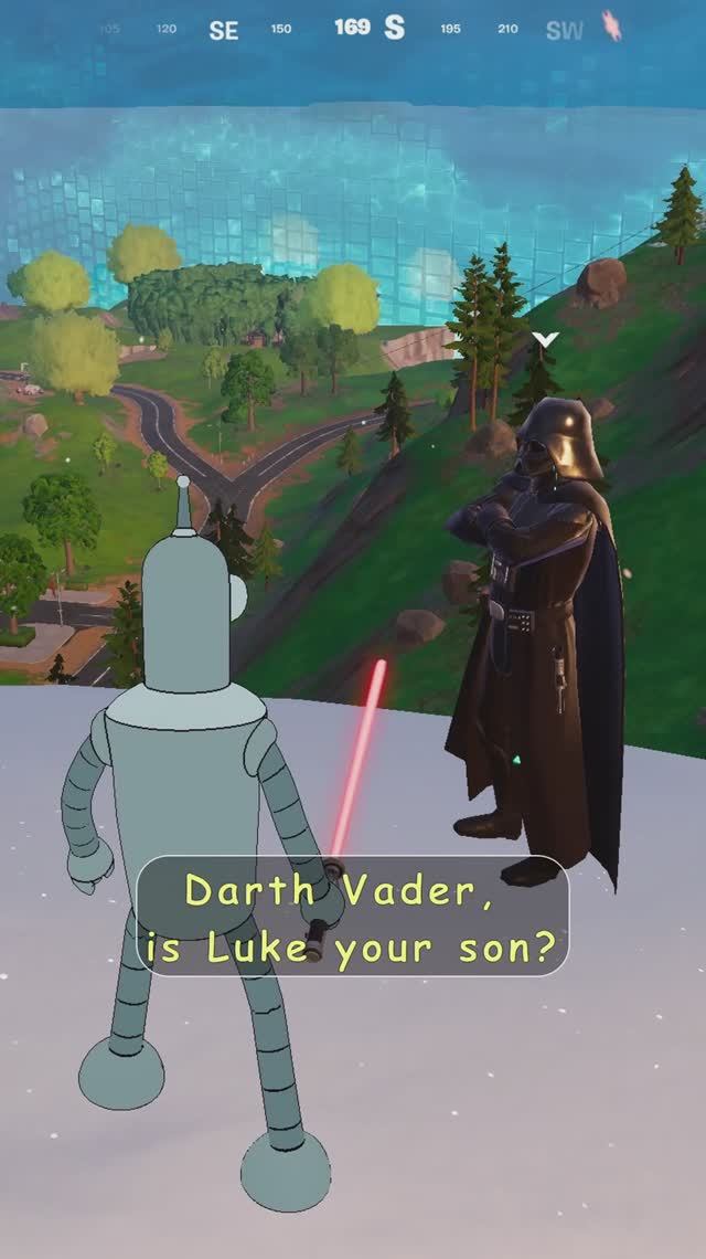Is Luke your son? I asked Darth Vader in Fortnite