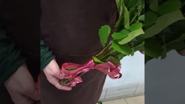 Букет из 19 красных роз 50 см "Красная симфония"