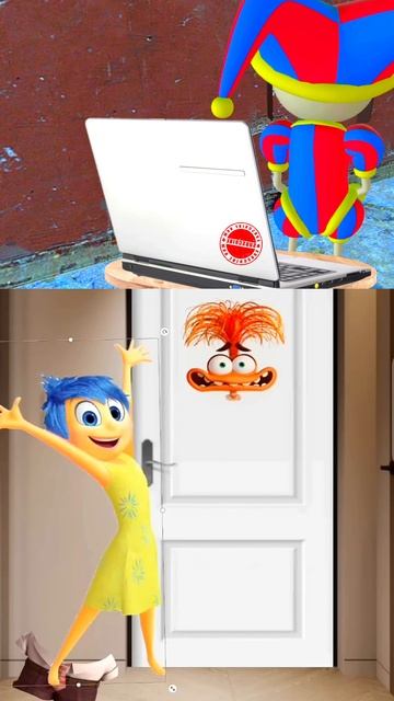 cIfSBsf_ojY - POV Prank from Joy ｜ Inside Out 2. #animation #theamazingdigitalcircus #animal #jax #p