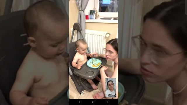 На видео связи с бабушкой Олей