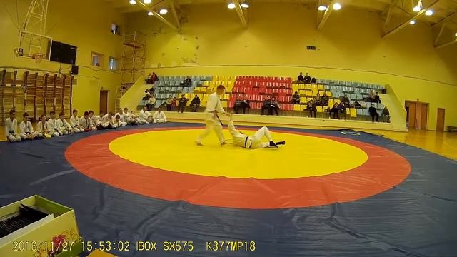Короткое видео, аттестация на чёрный пояс.