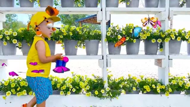 Влад Никита (Vlad Nikita) - Крис и мама учатся собирать фрукты и овощи и кормить животных на ферме