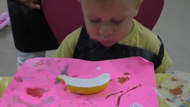 Рома и Диана ★ Banana Мастер-класс Декупаж украшаем гипсовый банан Découper