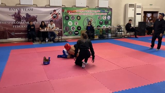 Ермеков Али (красный)Чемпионат ВКО по NOMAD MMA 20.04.2025 г  Ус?