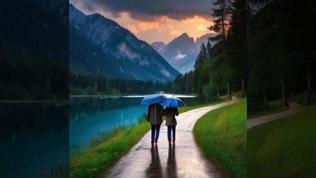 Подборка дождливой и солнечной погоды, шум дождя, пение птиц, для работы, для сна. Часть 1