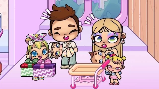 MilaGameДЕНЬ РОЖДЕНИЕ ДВОЙНЯШЕК 🎂🎁拾 AVATAR WORLD ИСТОРИЯ 💕 РУТИНА СЕМЬИ 👨👩👧👦 ОБНОВЛЕНИЕ СЕ