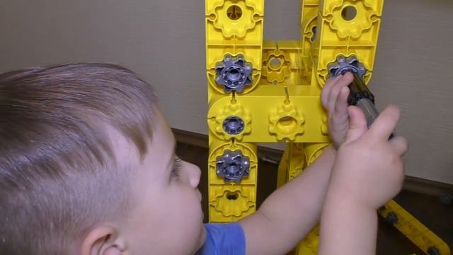 Рома и Диана Супер Большой КРАН Конструктор Гигант 165см Кидитек unboxing Big Crane