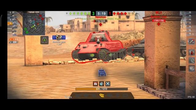 Tanks Blitz - Мастер на T26E3 Eagle 7 - Горящие пески