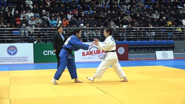 ДЗЮДО. Чемпионат Кыргызстана-2025. 52 кг Финал. Сабира Кож