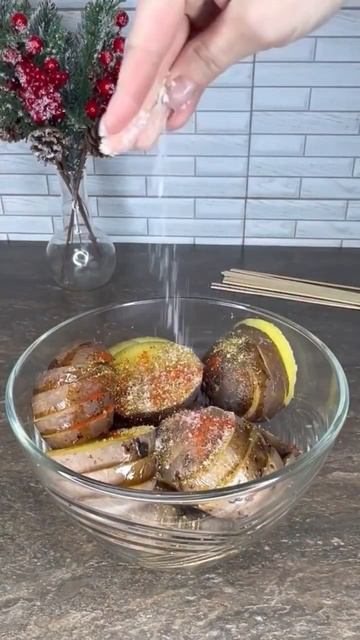 Картопля з салом в духовці. #рецепт #картопля #кулінарі