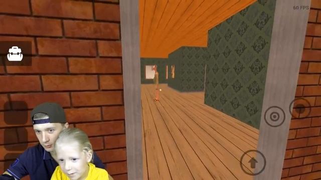 Удалённое видео ФФГТВ. Милана и Папа играют в Angry Neighbor #