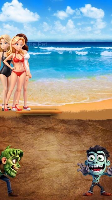 cYbCBiRrtK0 - The incident on the Beach. Cartoon. #scartoon #shorts #viral #cartoon #fyp #animation