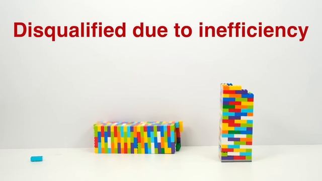 Разрушение башен Lego
