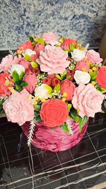 Букет из мыла.