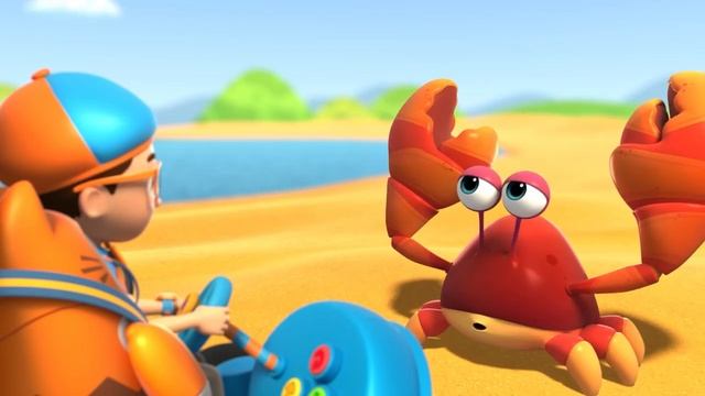Блиппи (Blippi) - Чудеса Блиппи! - Замок из песка   Блиппи на Русском   Изучай этот Мир вместе с Бли