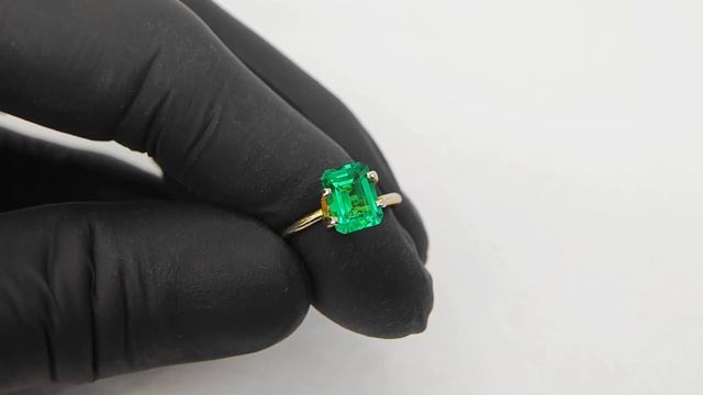 Изумруд выращенный (Колумбийский цвет, синт.) октагон 8
