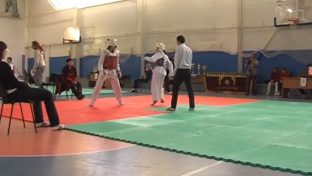 Taekwondo WTF. Звенигород. 23.12.2012 Шумилина-Кох.