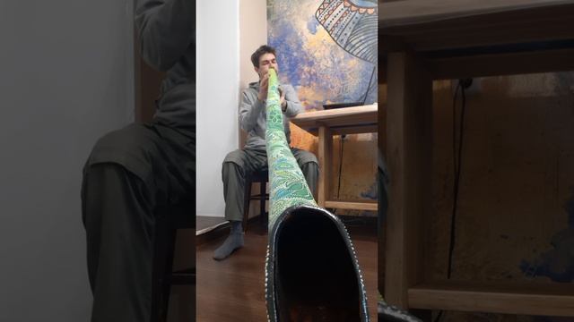 Диджериду из берёзы в австралийско-русском стиле, нота До